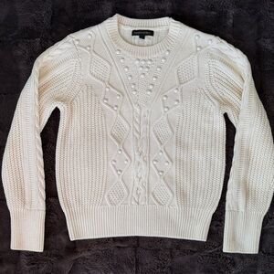 Banana Republic Women’s Beaded Cable Knit Sweater Small
